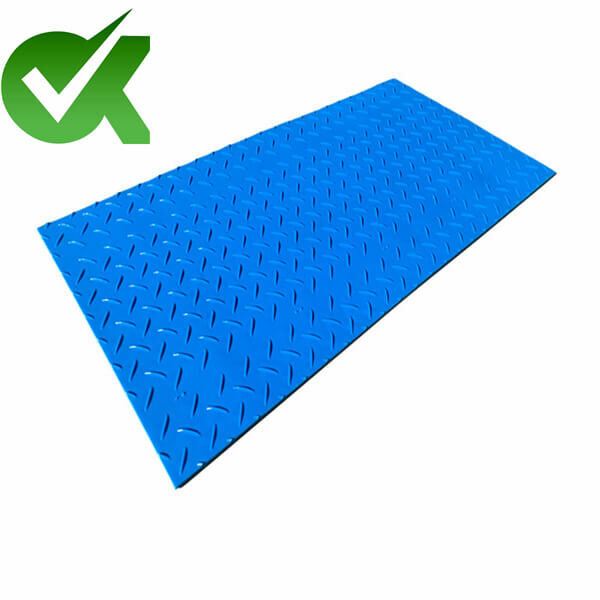 Plastic rig nstruction mud ground mats for heavy equipment